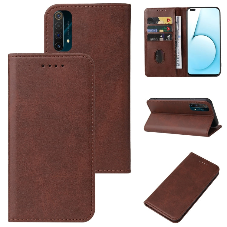 Magnetic Closure Leather Phone Case, For Realme C21Y, For Realme C25, For Realme GT Master, For Realme GT2, For Realme X7 Pro, For Realme X50 5G, For Realme XT, For OPPO Reno 10x Zoom