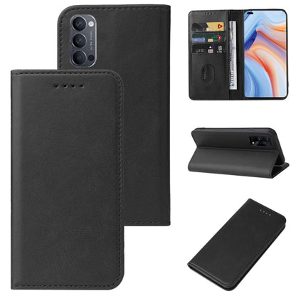 Magnetic Closure Leather Phone Case, For OPPO Reno2, For OPPO Reno2 Z, For OPPO Reno3 4G, For OPPO Reno4 5G, For OPPO Reno4 Lite, For OPPO Reno6 Pro+ 5G, For OPPO Reno6 Z, For OPPO A32