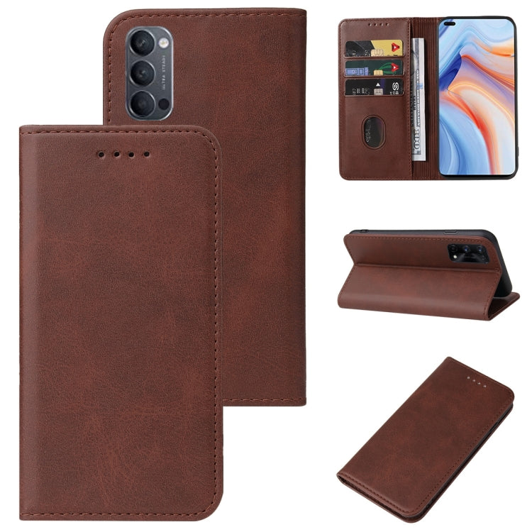 Magnetic Closure Leather Phone Case, For OPPO Reno2, For OPPO Reno2 Z, For OPPO Reno3 4G, For OPPO Reno4 5G, For OPPO Reno4 Lite, For OPPO Reno6 Pro+ 5G, For OPPO Reno6 Z, For OPPO A32