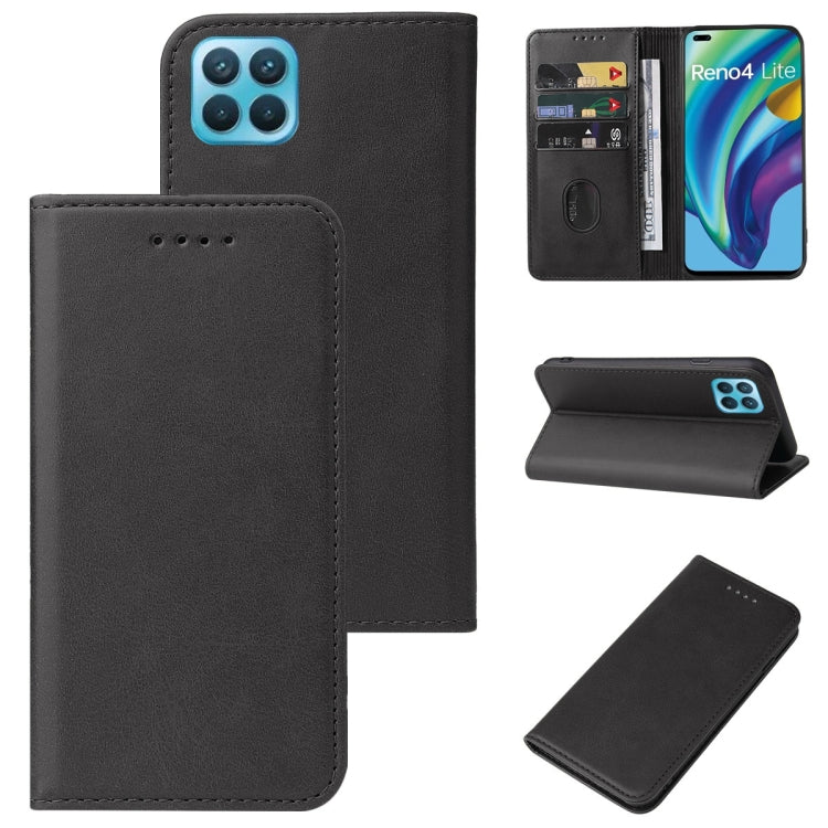 Magnetic Closure Leather Phone Case, For OPPO Reno2, For OPPO Reno2 Z, For OPPO Reno3 4G, For OPPO Reno4 5G, For OPPO Reno4 Lite, For OPPO Reno6 Pro+ 5G, For OPPO Reno6 Z, For OPPO A32