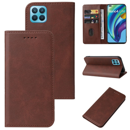 Magnetic Closure Leather Phone Case, For OPPO Reno2, For OPPO Reno2 Z, For OPPO Reno3 4G, For OPPO Reno4 5G, For OPPO Reno4 Lite, For OPPO Reno6 Pro+ 5G, For OPPO Reno6 Z, For OPPO A32
