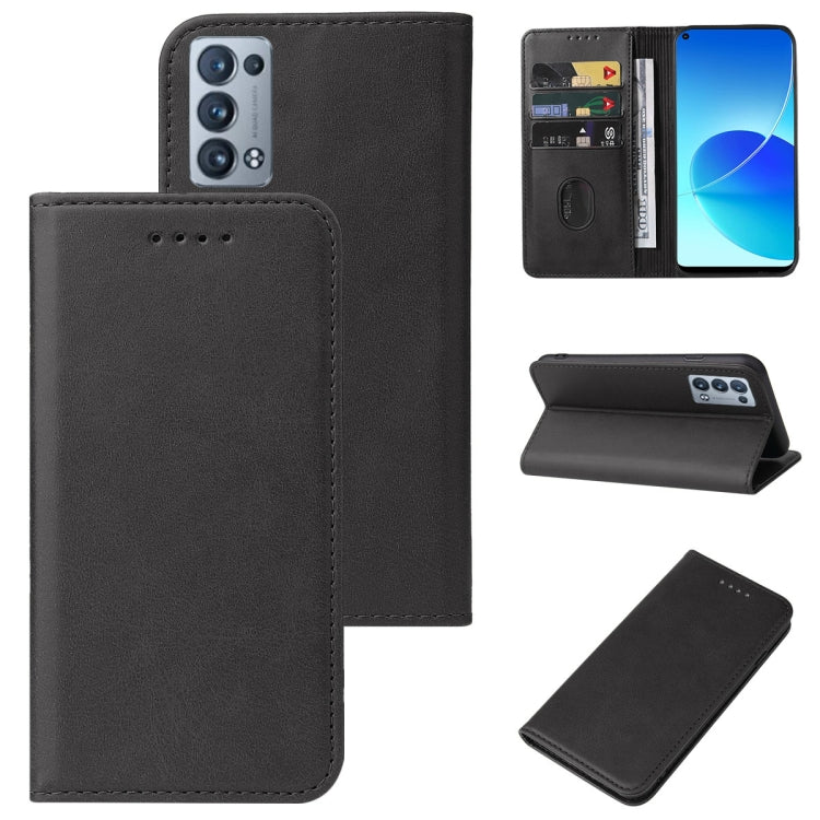 Magnetic Closure Leather Phone Case, For OPPO Reno2, For OPPO Reno2 Z, For OPPO Reno3 4G, For OPPO Reno4 5G, For OPPO Reno4 Lite, For OPPO Reno6 Pro+ 5G, For OPPO Reno6 Z, For OPPO A32