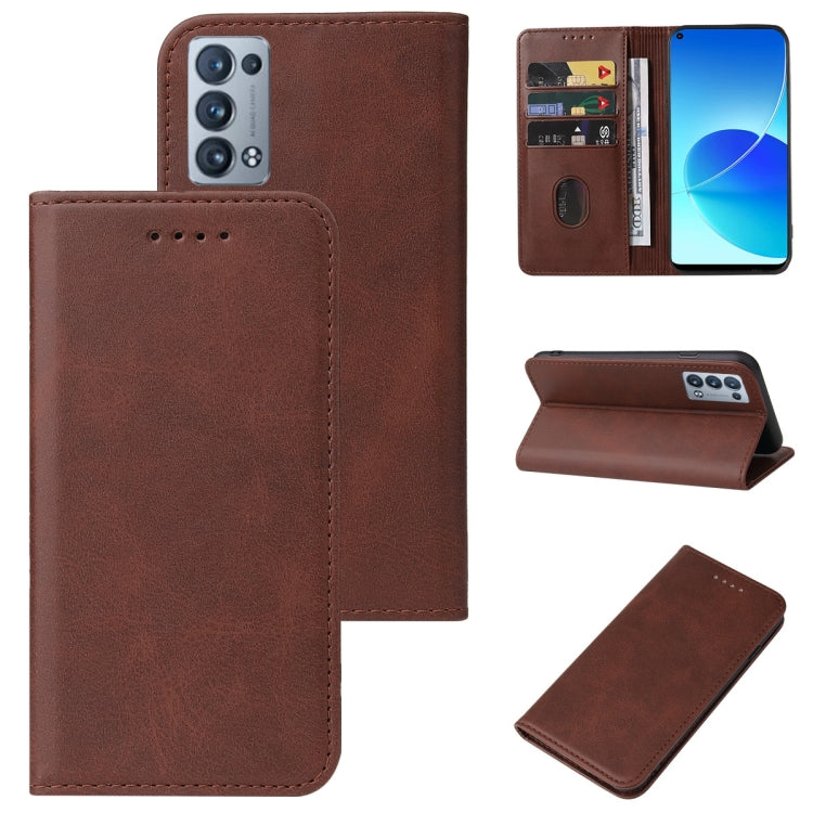 Magnetic Closure Leather Phone Case, For OPPO Reno2, For OPPO Reno2 Z, For OPPO Reno3 4G, For OPPO Reno4 5G, For OPPO Reno4 Lite, For OPPO Reno6 Pro+ 5G, For OPPO Reno6 Z, For OPPO A32