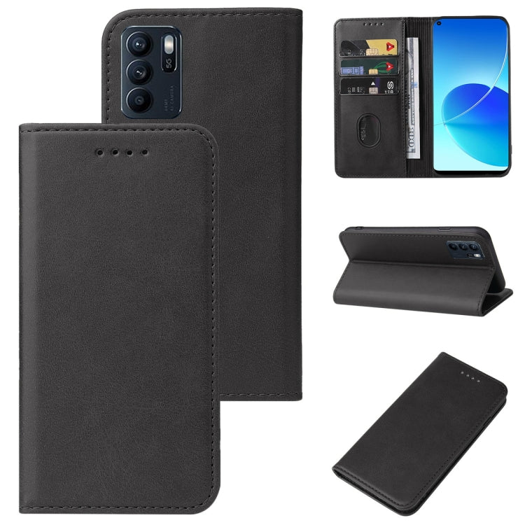 Magnetic Closure Leather Phone Case, For OPPO Reno2, For OPPO Reno2 Z, For OPPO Reno3 4G, For OPPO Reno4 5G, For OPPO Reno4 Lite, For OPPO Reno6 Pro+ 5G, For OPPO Reno6 Z, For OPPO A32