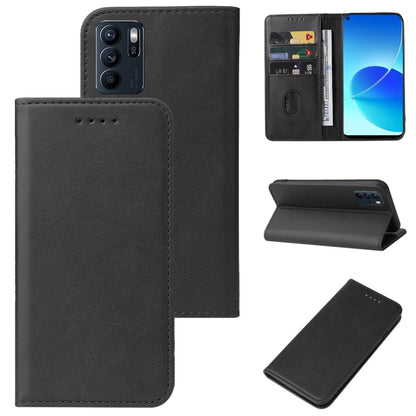 Magnetic Closure Leather Phone Case, For OPPO Reno2, For OPPO Reno2 Z, For OPPO Reno3 4G, For OPPO Reno4 5G, For OPPO Reno4 Lite, For OPPO Reno6 Pro+ 5G, For OPPO Reno6 Z, For OPPO A32