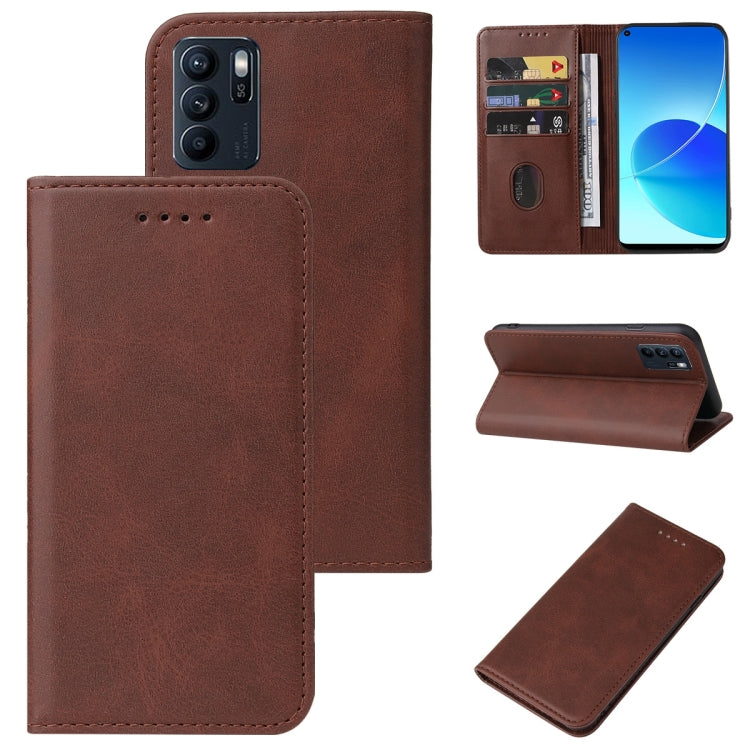 Magnetic Closure Leather Phone Case, For OPPO Reno2, For OPPO Reno2 Z, For OPPO Reno3 4G, For OPPO Reno4 5G, For OPPO Reno4 Lite, For OPPO Reno6 Pro+ 5G, For OPPO Reno6 Z, For OPPO A32