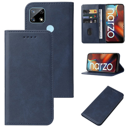 Magnetic Closure Leather Phone Case, For OPPO A53s, For Realme 5 / 5i / 5s / 6i / Narzo 20A, For Realme Narzo 20, For OPPO Reno5 A, For OPPO Reno7 Z 5G