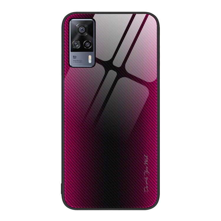 Texture Gradient Glass TPU Phone Case, For vivo S9e, For vivo V21, For vivo V15, For OnePlus Nord 2 5G
