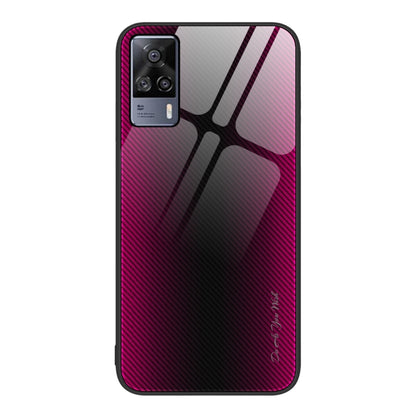 Texture Gradient Glass TPU Phone Case, For vivo S9e, For vivo V21, For vivo V15, For OnePlus Nord 2 5G