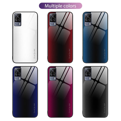 Texture Gradient Glass TPU Phone Case, For vivo S9e, For vivo V21, For vivo V15, For OnePlus Nord 2 5G