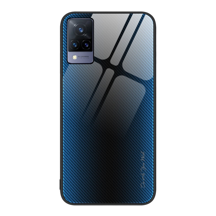 Texture Gradient Glass TPU Phone Case, For vivo S9e, For vivo V21, For vivo V15, For OnePlus Nord 2 5G