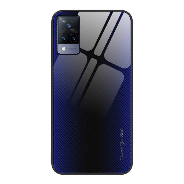 Texture Gradient Glass TPU Phone Case, For vivo S9e, For vivo V21, For vivo V15, For OnePlus Nord 2 5G