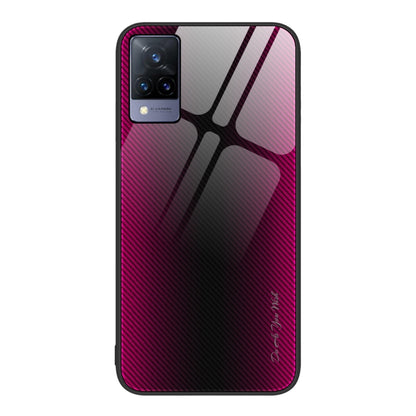 Texture Gradient Glass TPU Phone Case, For vivo S9e, For vivo V21, For vivo V15, For OnePlus Nord 2 5G