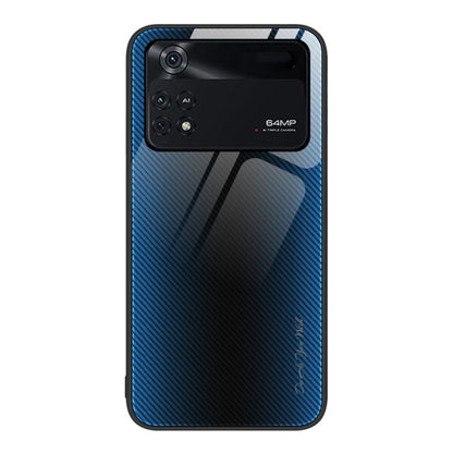 Texture Gradient Glass TPU Phone Case, For Xiaomi Poco M4 Pro, For Xiaomi Poco M4 Pro 5G, For Xiaomi Poco X4 Pro 5G, For Xiaomi Redmi 10C