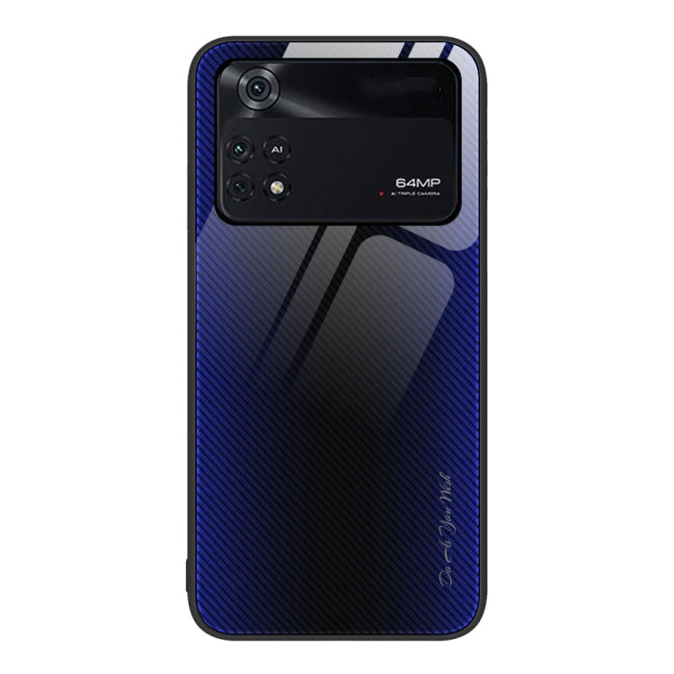 Texture Gradient Glass TPU Phone Case, For Xiaomi Poco M4 Pro, For Xiaomi Poco M4 Pro 5G, For Xiaomi Poco X4 Pro 5G, For Xiaomi Redmi 10C