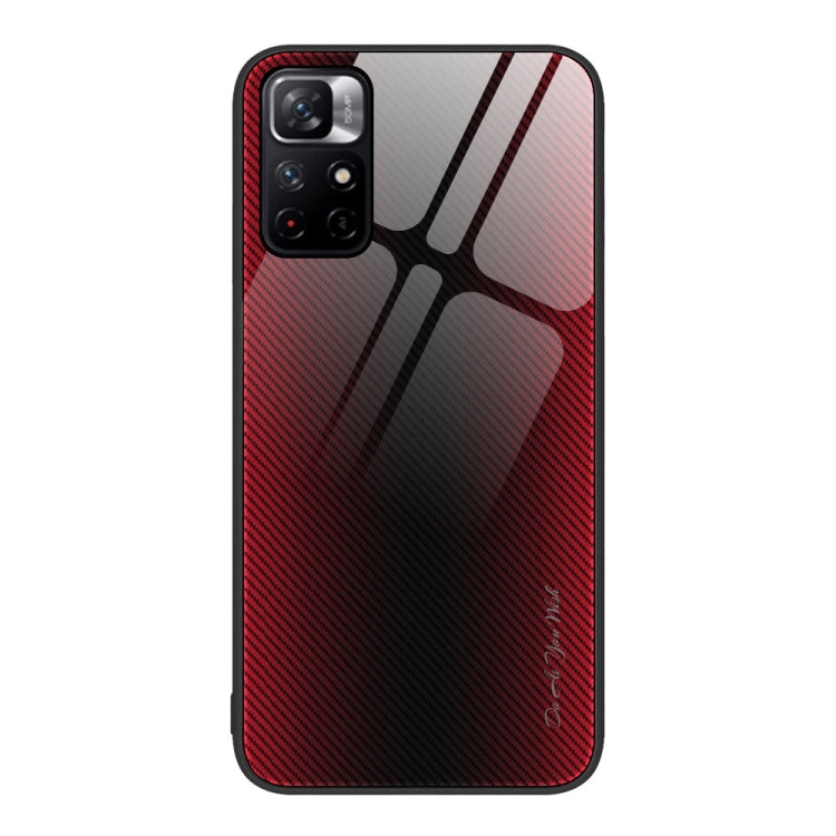 Texture Gradient Glass TPU Phone Case, For Xiaomi Poco M4 Pro, For Xiaomi Poco M4 Pro 5G, For Xiaomi Poco X4 Pro 5G, For Xiaomi Redmi 10C
