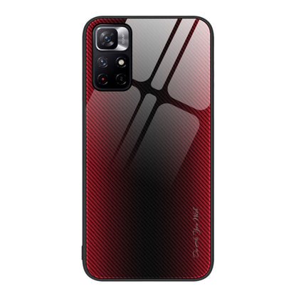 Texture Gradient Glass TPU Phone Case, For Xiaomi Poco M4 Pro, For Xiaomi Poco M4 Pro 5G, For Xiaomi Poco X4 Pro 5G, For Xiaomi Redmi 10C