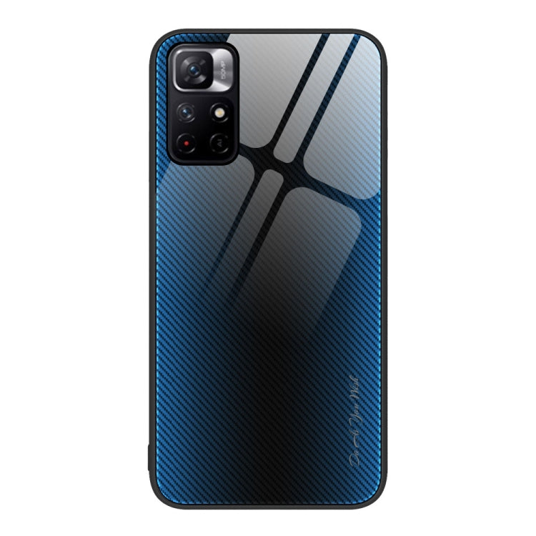 Texture Gradient Glass TPU Phone Case, For Xiaomi Poco M4 Pro, For Xiaomi Poco M4 Pro 5G, For Xiaomi Poco X4 Pro 5G, For Xiaomi Redmi 10C