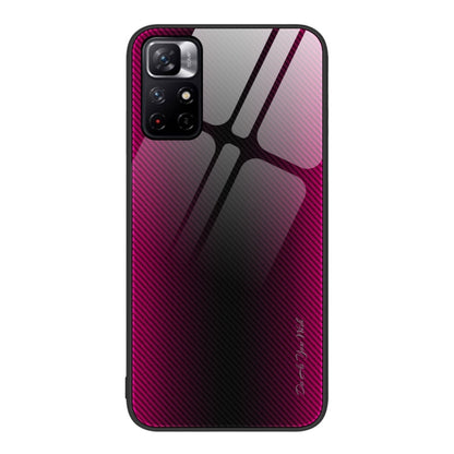 Texture Gradient Glass TPU Phone Case, For Xiaomi Poco M4 Pro, For Xiaomi Poco M4 Pro 5G, For Xiaomi Poco X4 Pro 5G, For Xiaomi Redmi 10C