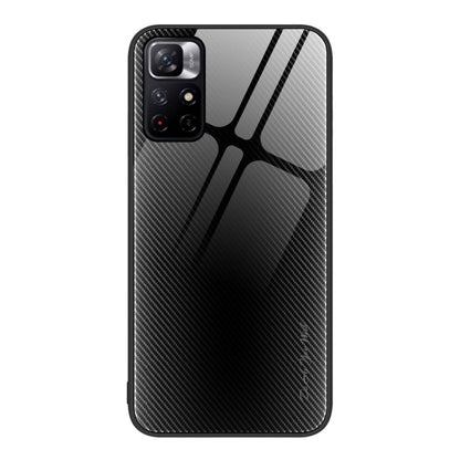 Texture Gradient Glass TPU Phone Case, For Xiaomi Poco M4 Pro, For Xiaomi Poco M4 Pro 5G, For Xiaomi Poco X4 Pro 5G, For Xiaomi Redmi 10C