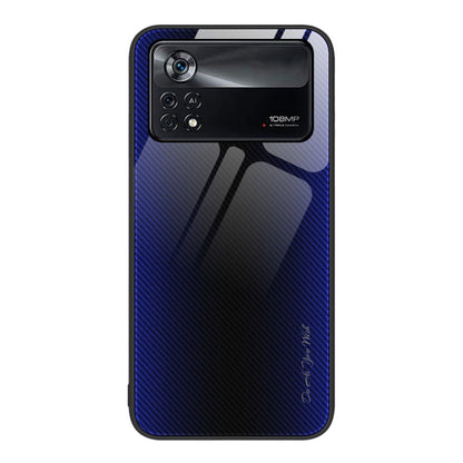 Texture Gradient Glass TPU Phone Case, For Xiaomi Poco M4 Pro, For Xiaomi Poco M4 Pro 5G, For Xiaomi Poco X4 Pro 5G, For Xiaomi Redmi 10C
