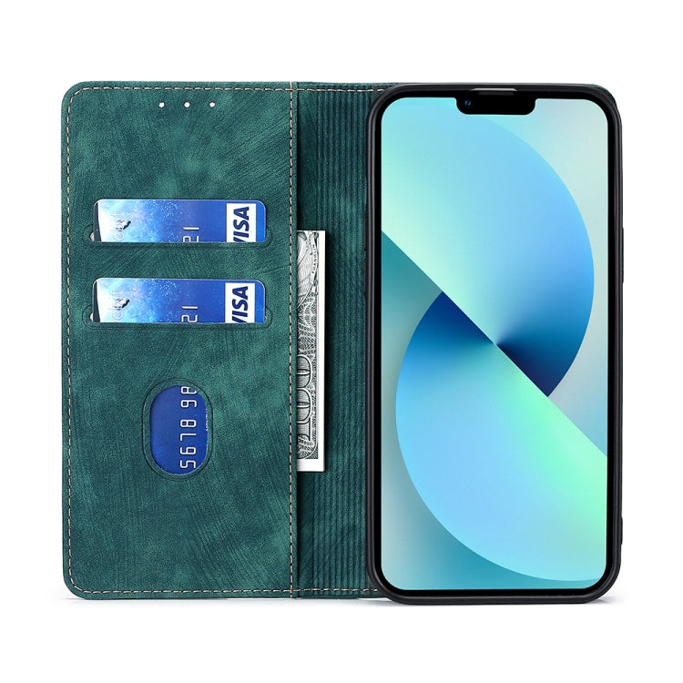 RFID Anti-theft Brush Magnetic Leather Phone Case, For OnePlus Ace Pro 5G, For TCL 305i, For Xiaomi Redmi K50 Ultra/Xiaomi 12T/Xiaomi 12T Pro, For Asus Zenfone 9, For Huawei nova Y90 4G