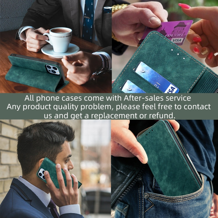 RFID Anti-theft Brush Magnetic Leather Phone Case, For OnePlus Ace Pro 5G, For TCL 305i, For Xiaomi Redmi K50 Ultra/Xiaomi 12T/Xiaomi 12T Pro, For Asus Zenfone 9, For Huawei nova Y90 4G