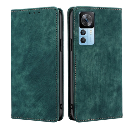 RFID Anti-theft Brush Magnetic Leather Phone Case, For OnePlus Ace Pro 5G, For TCL 305i, For Xiaomi Redmi K50 Ultra/Xiaomi 12T/Xiaomi 12T Pro, For Asus Zenfone 9, For Huawei nova Y90 4G