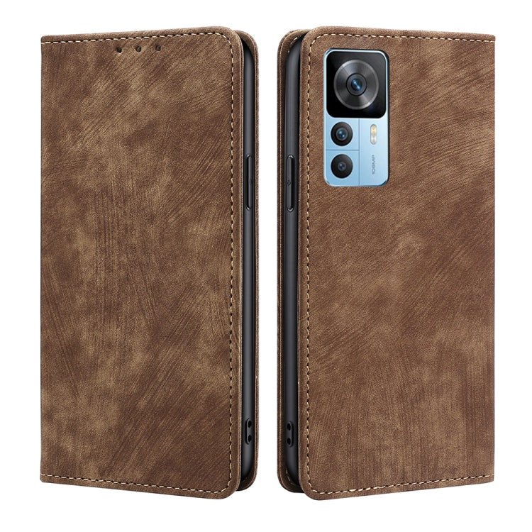 RFID Anti-theft Brush Magnetic Leather Phone Case, For OnePlus Ace Pro 5G, For TCL 305i, For Xiaomi Redmi K50 Ultra/Xiaomi 12T/Xiaomi 12T Pro, For Asus Zenfone 9, For Huawei nova Y90 4G