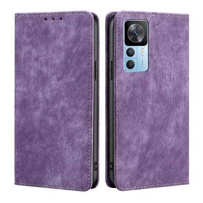 RFID Anti-theft Brush Magnetic Leather Phone Case, For OnePlus Ace Pro 5G, For TCL 305i, For Xiaomi Redmi K50 Ultra/Xiaomi 12T/Xiaomi 12T Pro, For Asus Zenfone 9, For Huawei nova Y90 4G