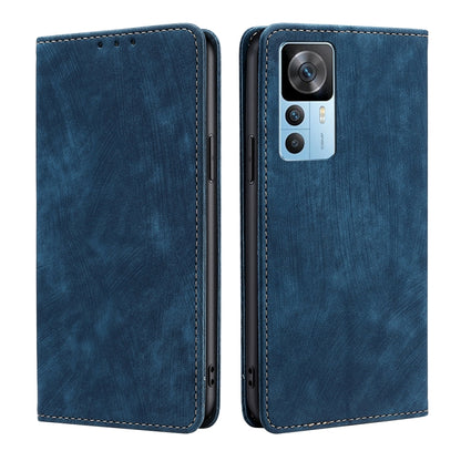 RFID Anti-theft Brush Magnetic Leather Phone Case, For OnePlus Ace Pro 5G, For TCL 305i, For Xiaomi Redmi K50 Ultra/Xiaomi 12T/Xiaomi 12T Pro, For Asus Zenfone 9, For Huawei nova Y90 4G