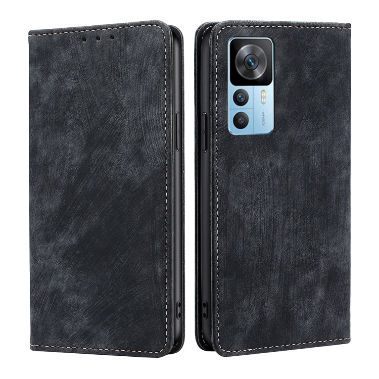 RFID Anti-theft Brush Magnetic Leather Phone Case, For OnePlus Ace Pro 5G, For TCL 305i, For Xiaomi Redmi K50 Ultra/Xiaomi 12T/Xiaomi 12T Pro, For Asus Zenfone 9, For Huawei nova Y90 4G