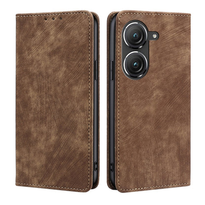 RFID Anti-theft Brush Magnetic Leather Phone Case, For OnePlus Ace Pro 5G, For TCL 305i, For Xiaomi Redmi K50 Ultra/Xiaomi 12T/Xiaomi 12T Pro, For Asus Zenfone 9, For Huawei nova Y90 4G
