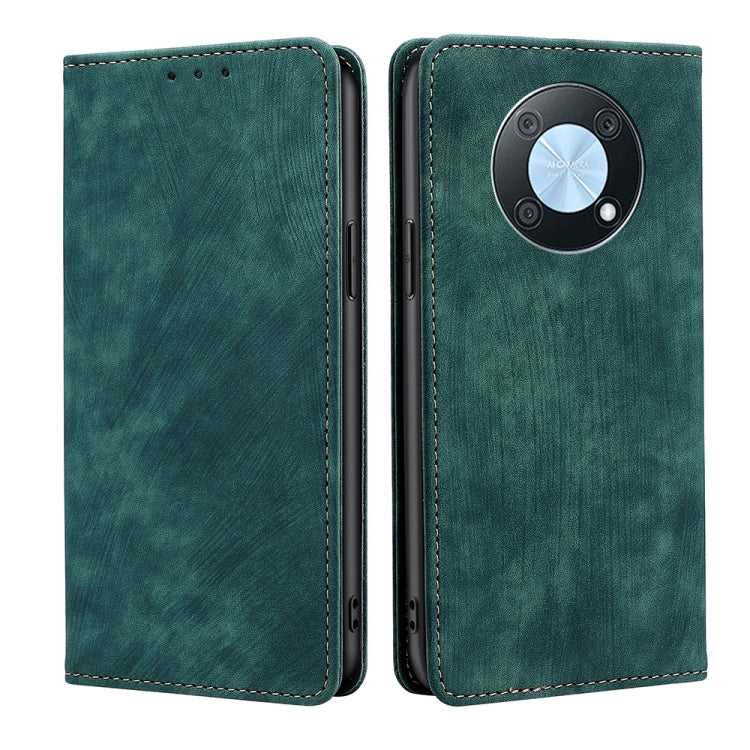 RFID Anti-theft Brush Magnetic Leather Phone Case, For OnePlus Ace Pro 5G, For TCL 305i, For Xiaomi Redmi K50 Ultra/Xiaomi 12T/Xiaomi 12T Pro, For Asus Zenfone 9, For Huawei nova Y90 4G