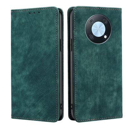 RFID Anti-theft Brush Magnetic Leather Phone Case, For OnePlus Ace Pro 5G, For TCL 305i, For Xiaomi Redmi K50 Ultra/Xiaomi 12T/Xiaomi 12T Pro, For Asus Zenfone 9, For Huawei nova Y90 4G