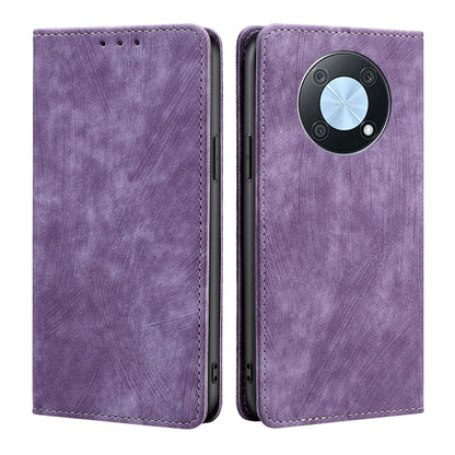 RFID Anti-theft Brush Magnetic Leather Phone Case, For OnePlus Ace Pro 5G, For TCL 305i, For Xiaomi Redmi K50 Ultra/Xiaomi 12T/Xiaomi 12T Pro, For Asus Zenfone 9, For Huawei nova Y90 4G