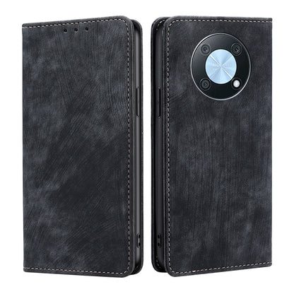 RFID Anti-theft Brush Magnetic Leather Phone Case, For OnePlus Ace Pro 5G, For TCL 305i, For Xiaomi Redmi K50 Ultra/Xiaomi 12T/Xiaomi 12T Pro, For Asus Zenfone 9, For Huawei nova Y90 4G