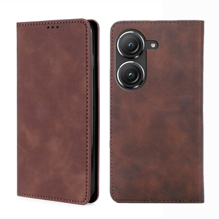 Skin Feel Magnetic Horizontal Flip Leather Phone Case, For OnePlus Ace Pro 5G, For TCL 305i, For Xiaomi Redmi K50 Ultra/Xiaomi 12T/Xiaomi 12T Pro, For Asus Zenfone 9, For Huawei nova Y90 4G