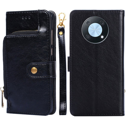 Zipper Bag Leather Phone Case, For OnePlus Ace Pro 5G, For TCL 305i, For Xiaomi Redmi K50 Ultra/Xiaomi 12T/Xiaomi 12T Pro, For Asus Zenfone 9, For Huawei nova Y90 4G
