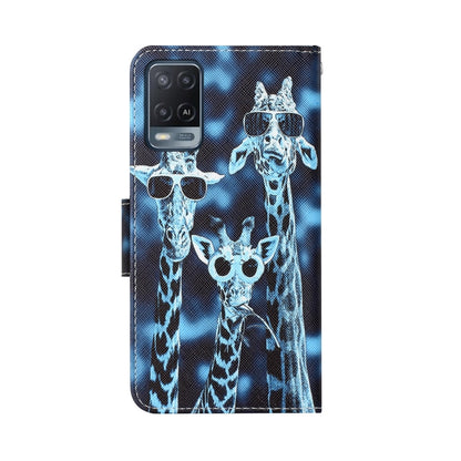 Colored Drawing Leather Phone Case, For OPPO A16
