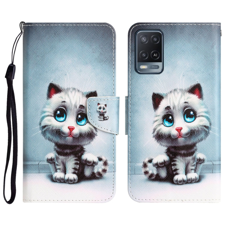 Colored Drawing Leather Phone Case, For OPPO A16