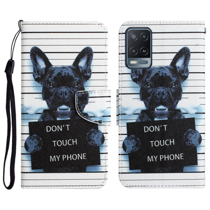 Colored Drawing Leather Phone Case, For OPPO A16