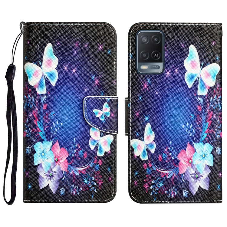 Colored Drawing Leather Phone Case, For OPPO A16
