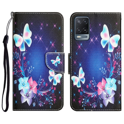 Colored Drawing Leather Phone Case, For OPPO A16