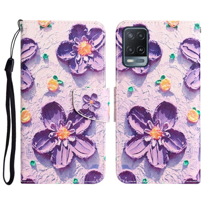 Colored Drawing Leather Phone Case, For OPPO A16