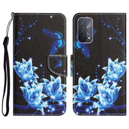 Colored Drawing Leather Phone Case, For OPPO A93 5G