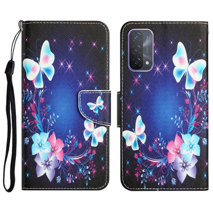 Colored Drawing Leather Phone Case, For OPPO A93 5G