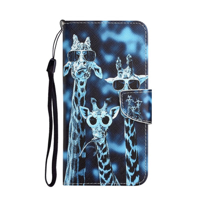 Colored Drawing Leather Phone Case, For OPPO A96 5G