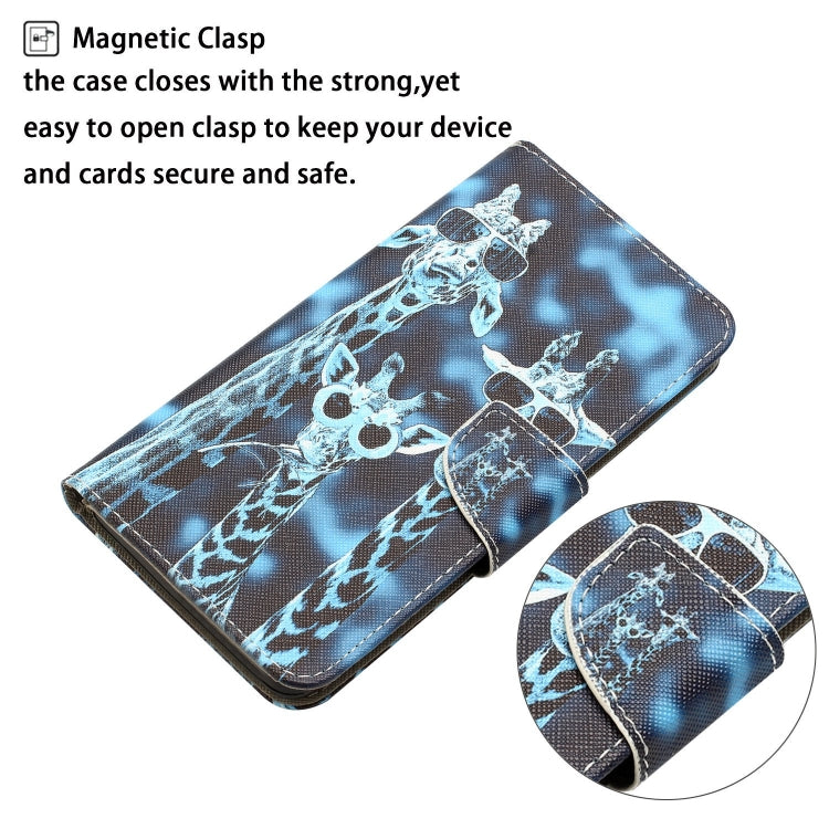Colored Drawing Leather Phone Case, For OPPO A96 5G