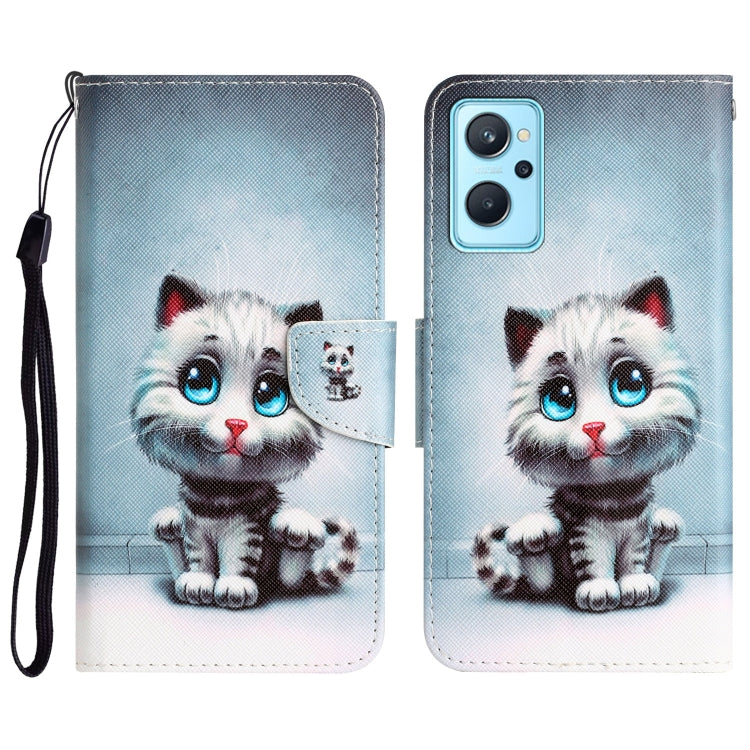 Colored Drawing Leather Phone Case, For Realme 9i / OPPO A96 4G